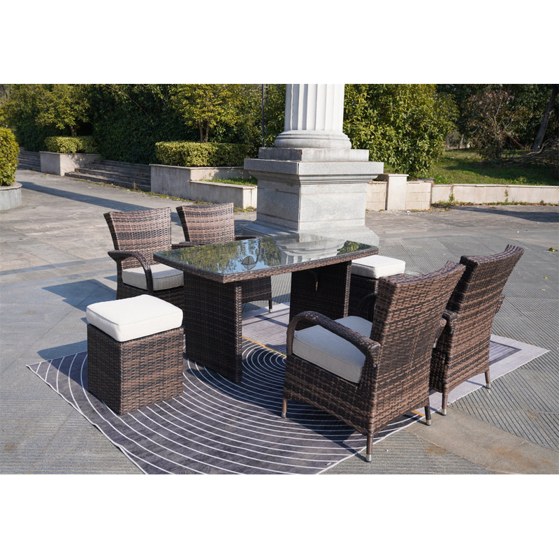 6 - Person Patio Conversation Set with Cushions