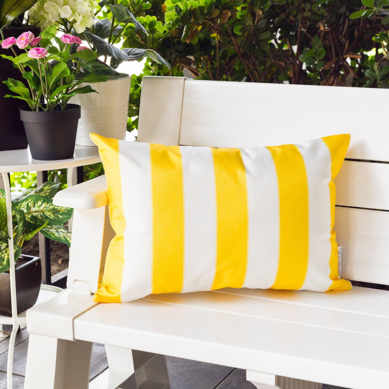 Coussin Horizon, Rectangulaire H 14 po x l 20 po, Argent argent