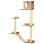 Wall-Mounted Multi-Level Cat Tree