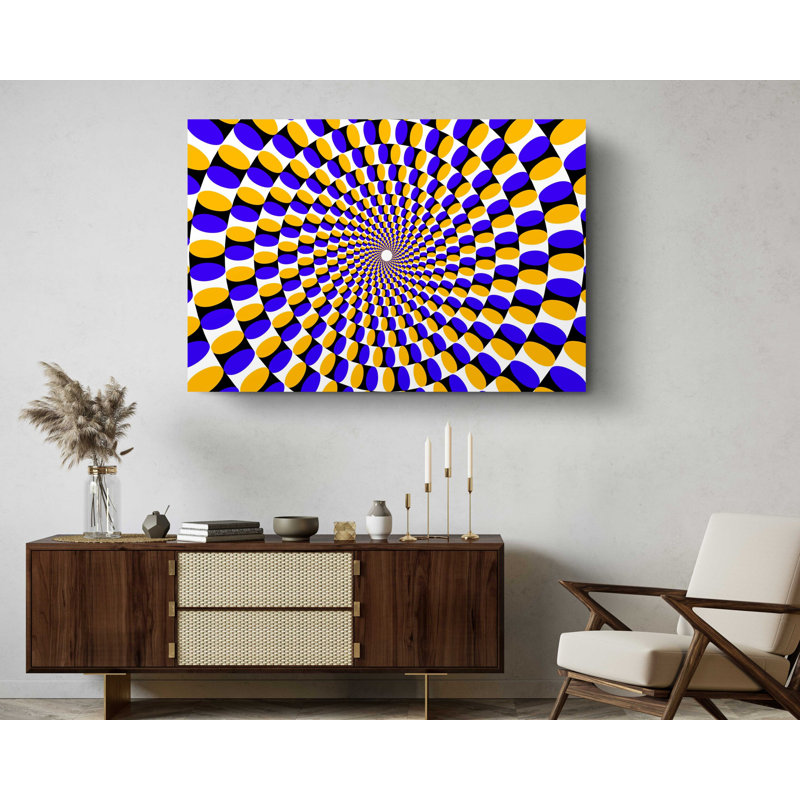 " Optical Illusion Magic Eye ", 30" H x 45" W x 1" D