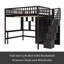 Lit mezzanine double avec tiroirs Kahlie Kids-795653710