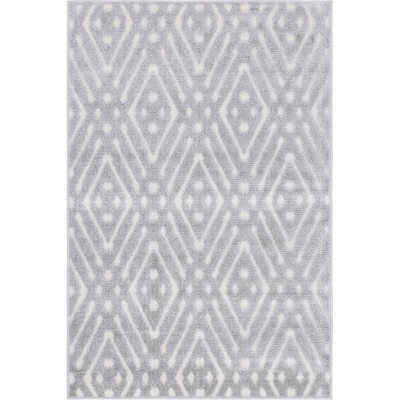 Outdoor Claudia Area Rug Granit Color, Rectangle 4' x 6'