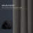 Linen Texture Two-Tone 100% Blackout Back Tab Curtain Pair-652391252-652391253