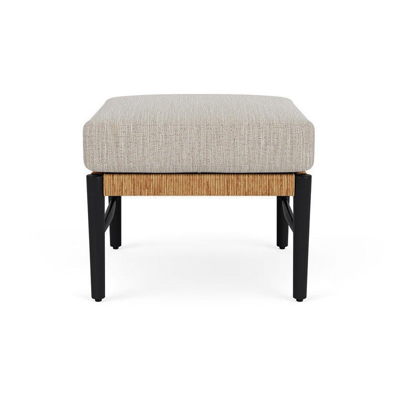 Galloway Outdoor Ottoman, Friendly Flax