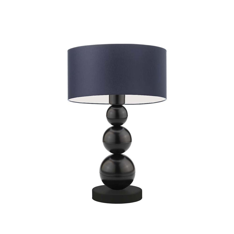 Henrika Metal Desk Lamp, Black, Navy
