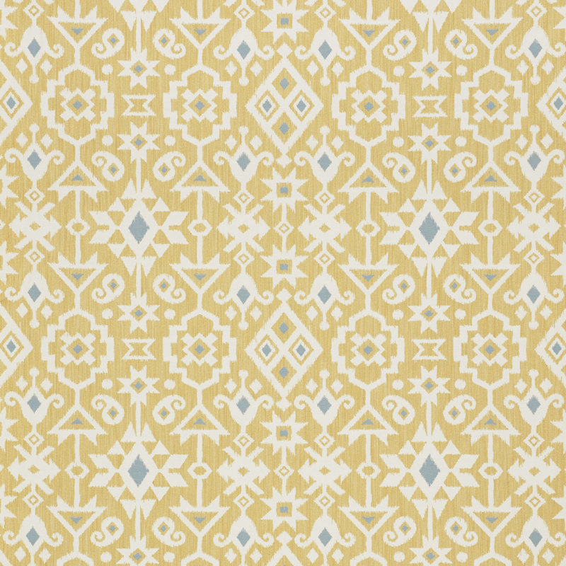 Crusoe Ikat Fabric, Yellow