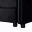 Ensemble de 2 chaises d'appoint surdimensionnées en chenille surdimensionnées, fauteuil simple confortable avec grand siège, fauteuil de lecture moderne pour chambre à coucher, salon, chenille, noir-721087852