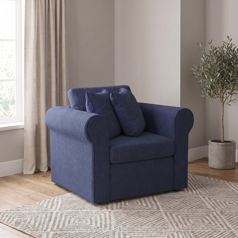 Fauteuil d'appoint 32 po Lockheart - bleu, Bleu