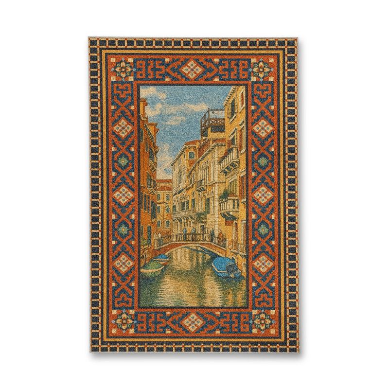 Tapis tissé crème Mosso, 3'11" x 5'11"