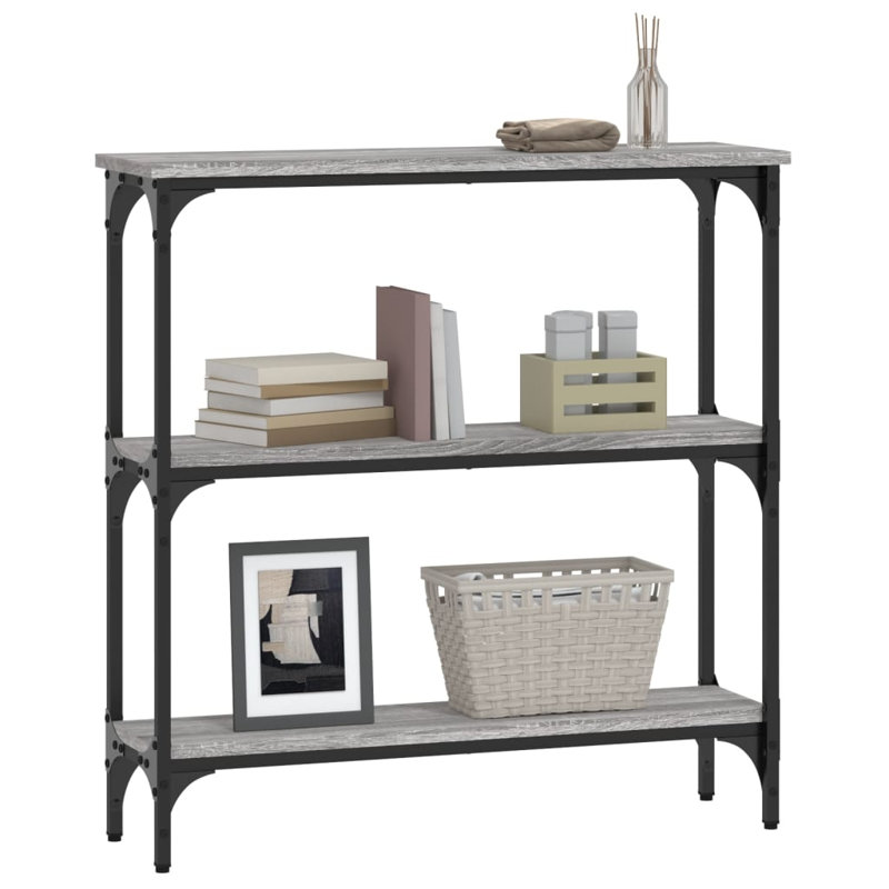 Console Table, 75cm H x 75cm W x 22.5cm D, Grey Sonoma