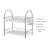Adjustable Stainless Steel Two Tier Dish Rack