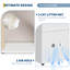 Double bac à litière pour chat, enceinte cachée avec poteaux en sisal et tapis, blanc-130625768-130625770