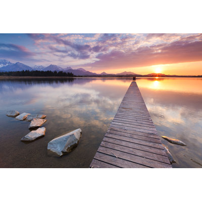 Tranquil Sunset by Wingmar - Wrapped Canvas Print