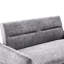 Lit escamotable gris confortable avec mousse haute réglable 55,1 po, ports, 2 coussins, teinte de rangement-1220282316