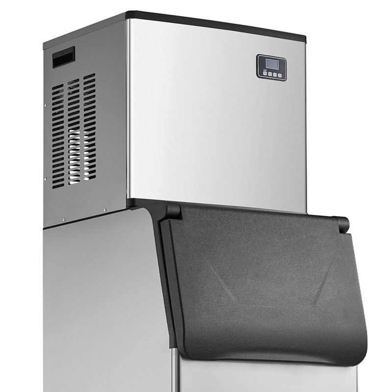 Machine à glaçons commerciale - Machine à glaçons autonettoyante 360 lb / jour, machine à glaçons modulaire pour restaurant d'hôtel - Tête seulement