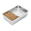 Xl Stainless Steel Sifting Litter Box For Pine Pellet, Includes Scoop, Liners And Pine Litter