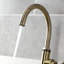 Kingston Brass Whitaker Single-Handle Deck Mount Kitchen Faucet with Brass Sprayer-91111371