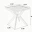 Table en aluminium coulé