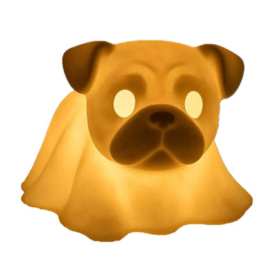 Kbndieu Dachshund Ghost Lamp French Halloween Glowing Ghost Dog Figurines Cute Halloween Decor Statues Nightlight for Dog Lovers Fans Of Quirky Decor Bedroom