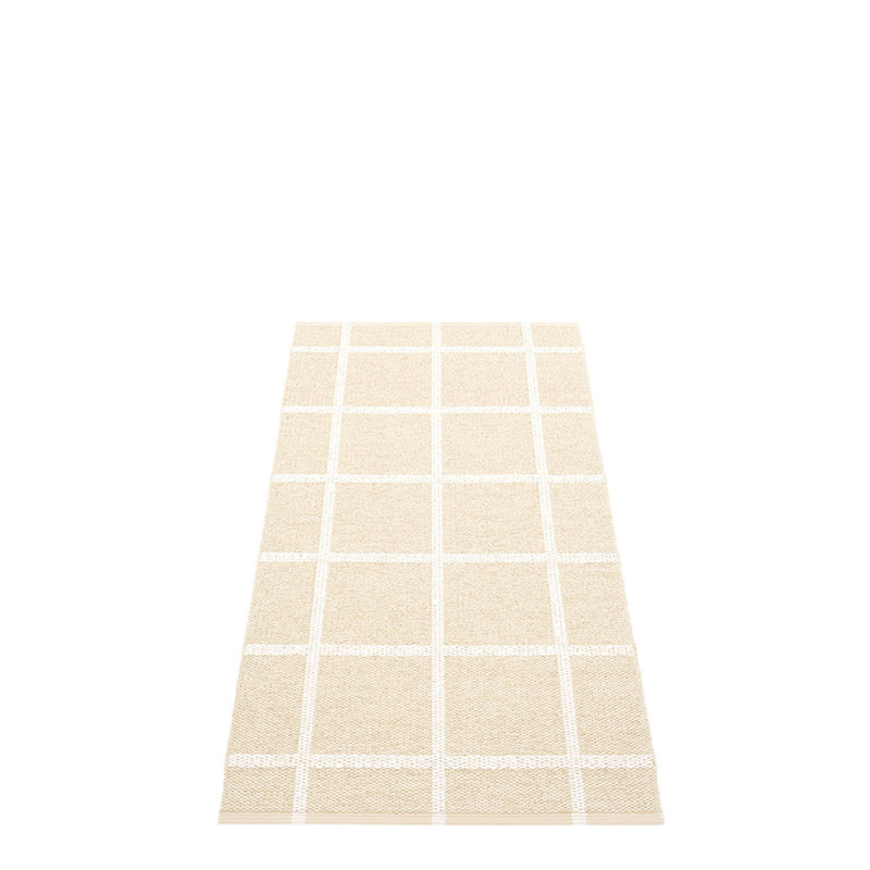Ada Geometric Area Rug in Cream/White, Runner 2'3" x 5'