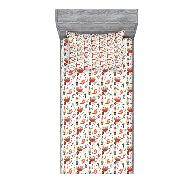 Microfiber Sheet Set, Twin Sheet Set with Fitted Sheet