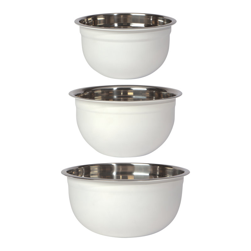 Ensemble de bols à mélanger 3 pièces, Blanc