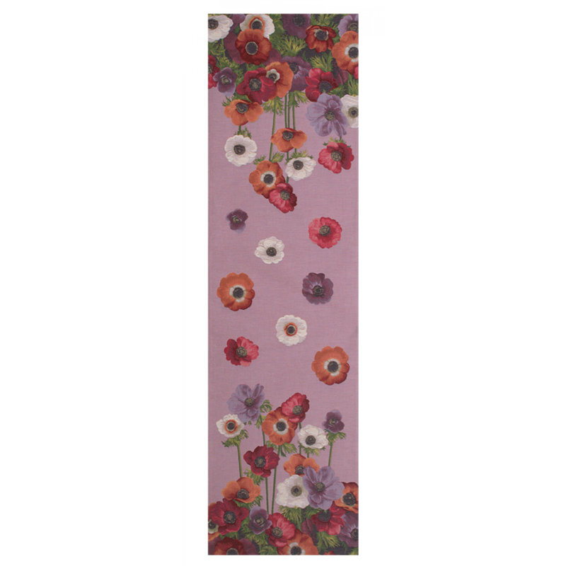 Anemones Table Runner, Pink