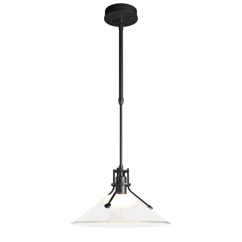 Henry Outdoor Pendant, Frosted Glass, Coastal Black