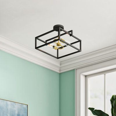 Plafonnier semi-encastré 2 lumières Gauna