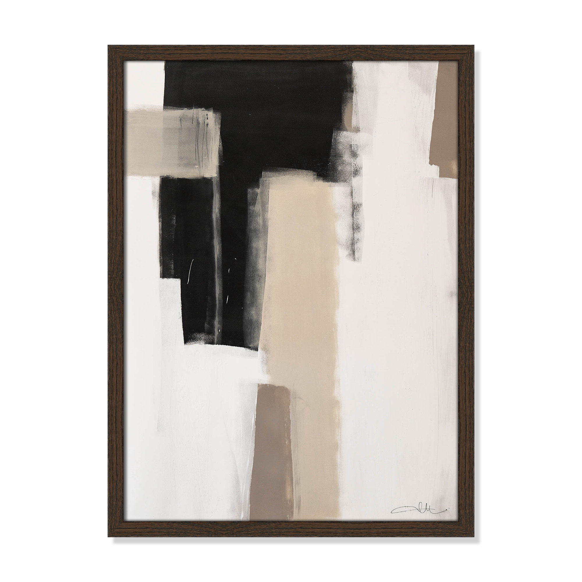 Earth Scapes I by Casa Fine Arts, Walnut Slim Unmatted Picture Framed, 23" H x 17" W x 1.25" D