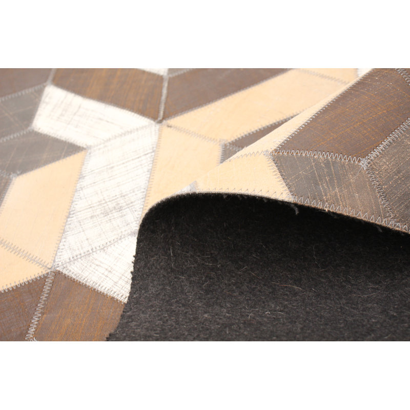 Cowhide Patchwork Indoor Rug