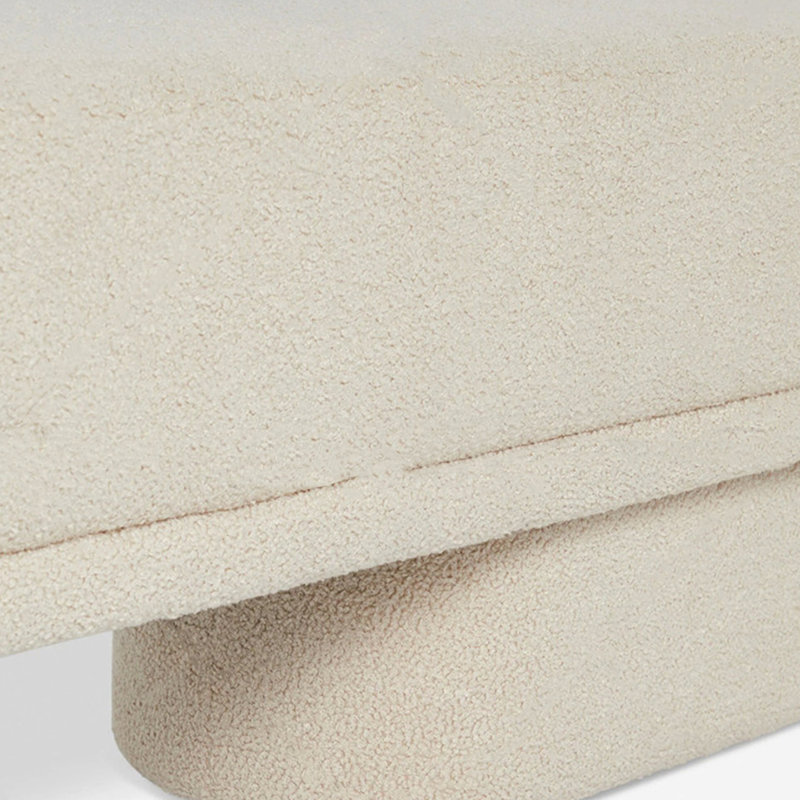 Tabouret à langer en agneau, H 17,72 po x l 55,12 po x P 14,96 po