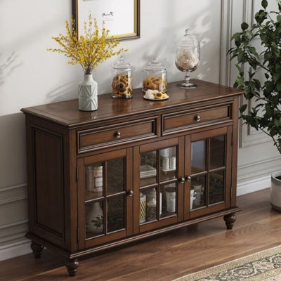 Buffet en verre American Country Style