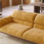 Canapé droit en chenille noyer Mid-Century