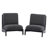 Upholstered Bouclé Low-Profile Slipper Chairs-120594242-120594238