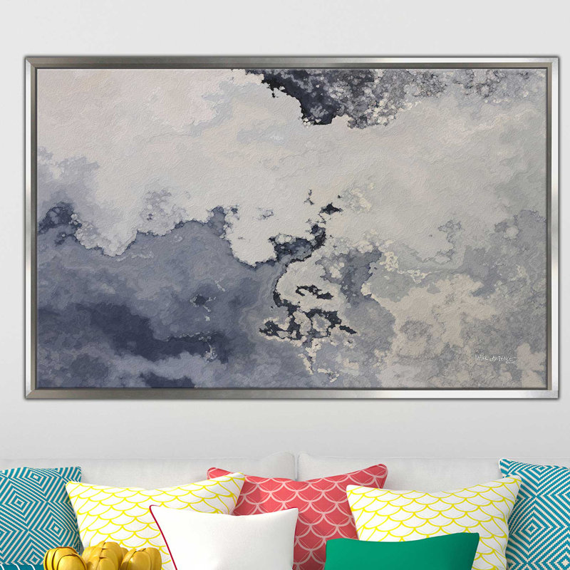 «il les a led. « psalm 107:7 », impression, H 39,5 po x l 63,5 po x P 2 po, Cadre flottant argent