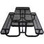 Rectangular outdoor steel picnic table-1922204462