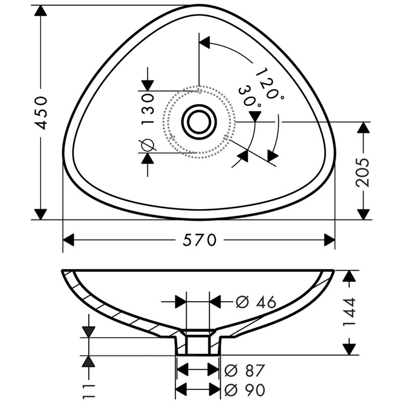 Massaud 22.5'' L Bathroom Sink