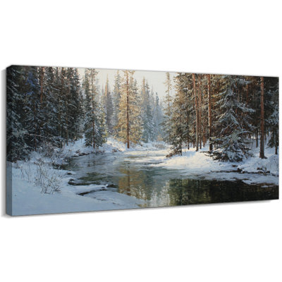 Art mural sur toile GUTTATY Christmas Winter Forest