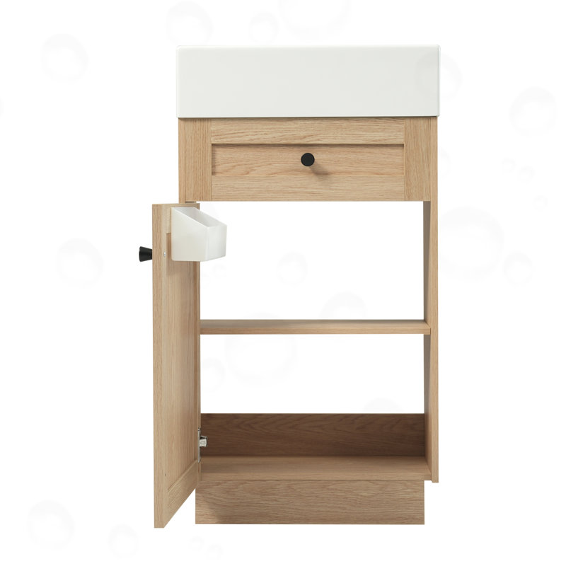 Bathroom Vanity With Reversible Resin Sink