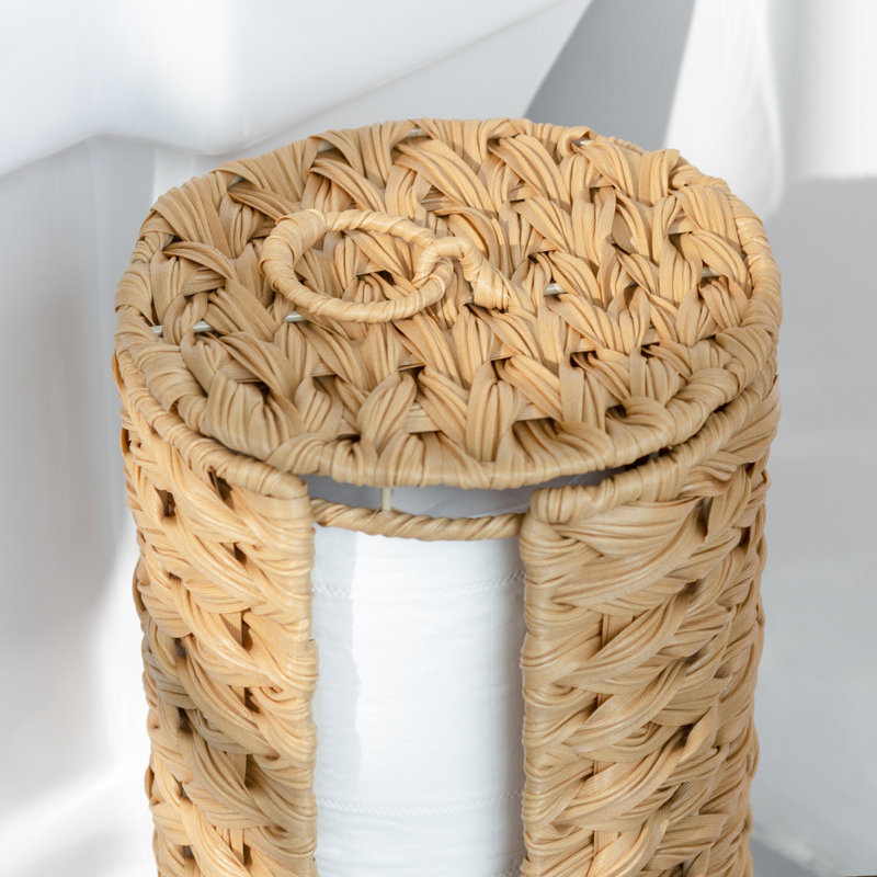 Porte-papier hygiénique sur pied Correen, Brun