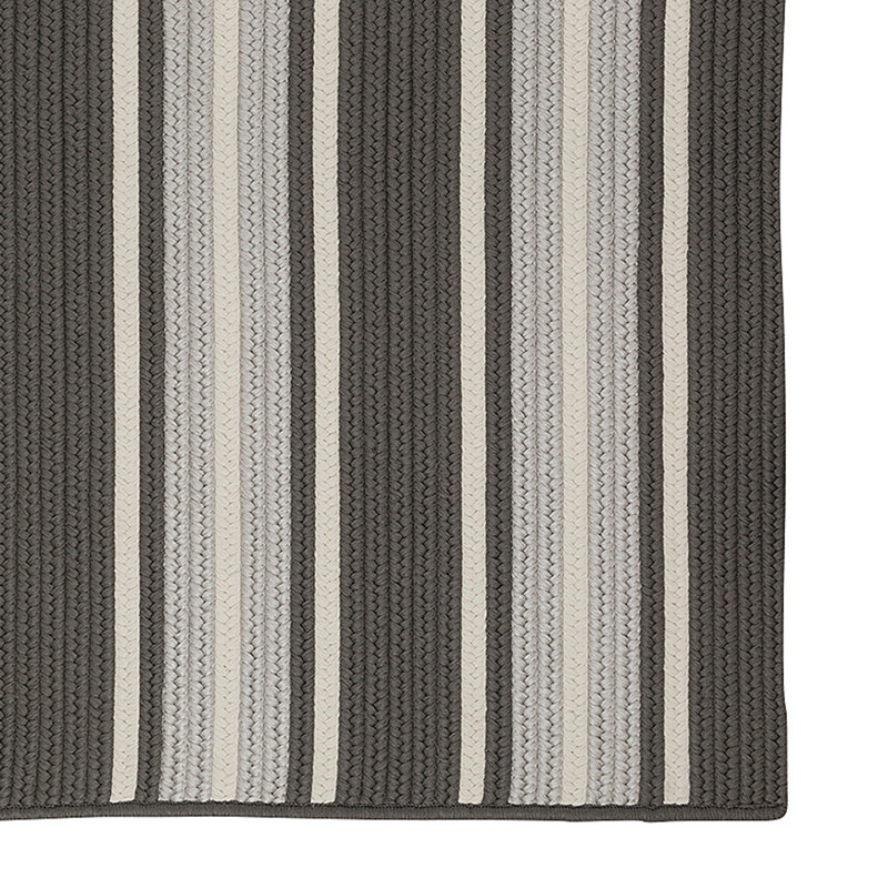 Paillasson intérieur / extérieur Saggiomo, Gris / gris clair, L 35 po x L 54 po