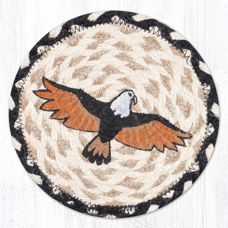 Grand sous-verre EarthRugs LC-430 Eagle 7 po x 7 po