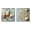 Minimalisme, coquillages et trésors I - art mural coquillages - décoration murale traditionnelle 2 pièces-545981058-545981104-545981068