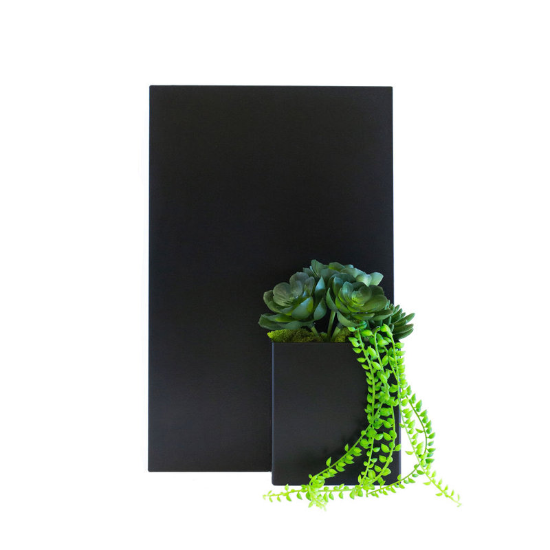Curb Appeal Rectangle Wall Plaque, Black