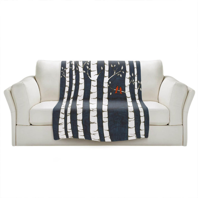 Hand Woven Throw Blanket, 51" W x 60" L