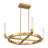 Del Mar 4-Light LED Chandelier in Warm Brass by Breegan Jane
