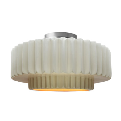 Plafonnier semi-encastré en céramique Radiance