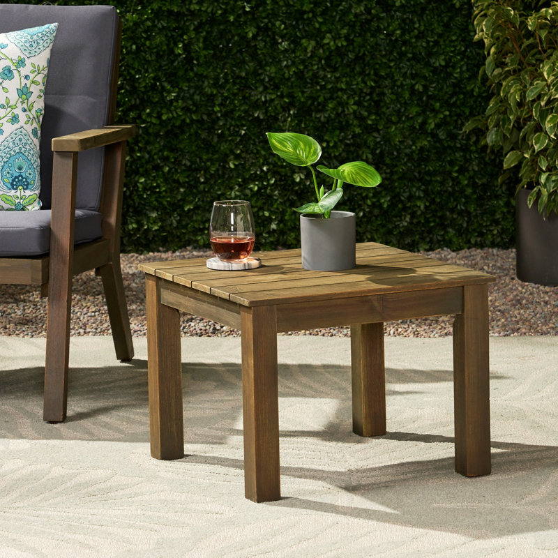 Table de bout en bois massif Ahlayah