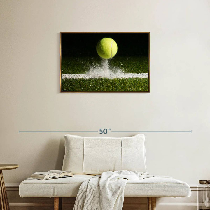 Match Match Tennis, Cadre flottant doré, 31 po x 21 po